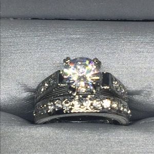 Women’s Sterling Silver Round Cut Set Size 7